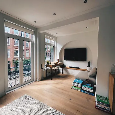 아파트 Spacious Designer Duplex Next To Park 암스테르담